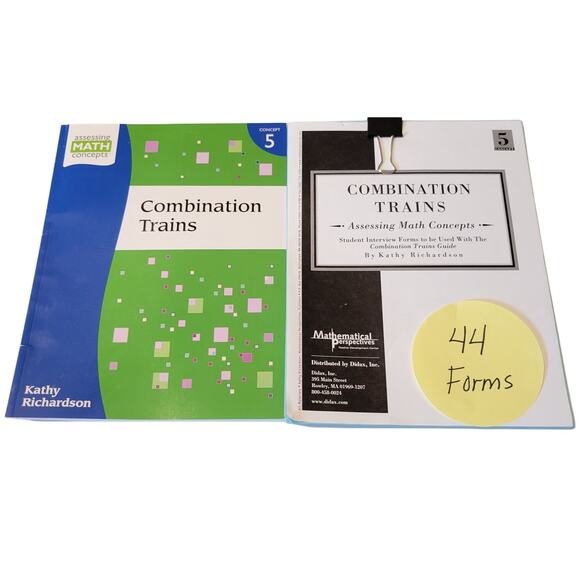 Combination Train Book 5 Kathy Richardson 44 Student Form Assessing Math Concept - Picture 12 of 12
